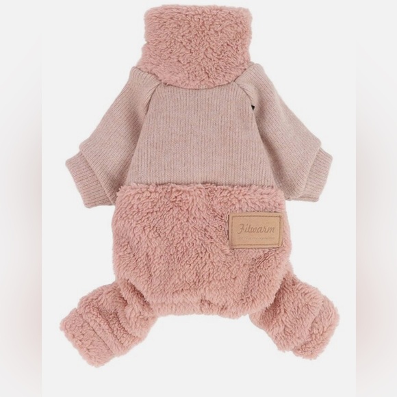 fitwarm Other - Fitwarm Turtleneck Knitted Dog Sweater Puppy Pajamas Thermal Winter Nwt Pink XXL